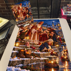 Riverside Winter Blessing Jigsaw Puzzle 1000 Pieces