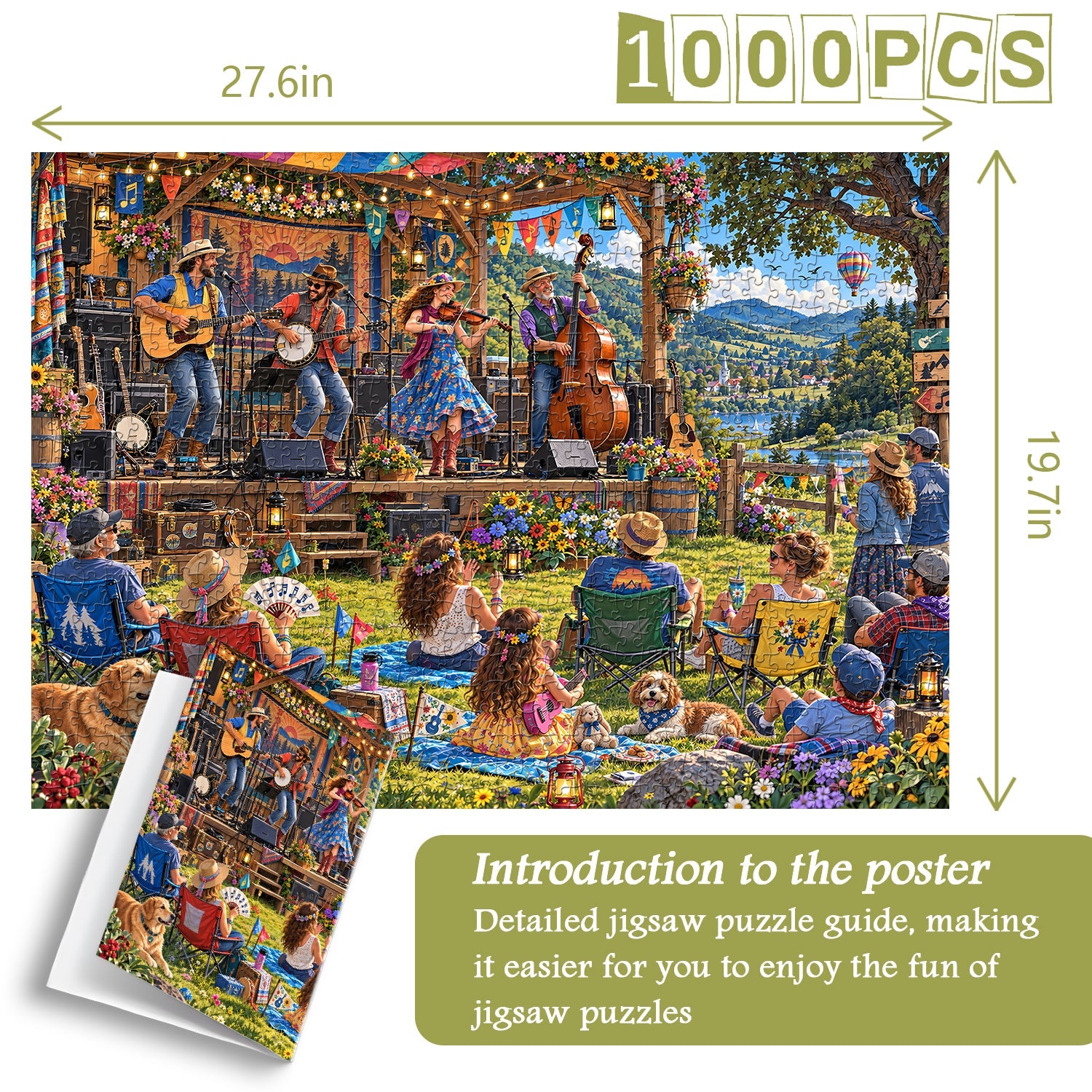 Mountain Folk Fest Jigsaw Puzzle 1000 Piece
