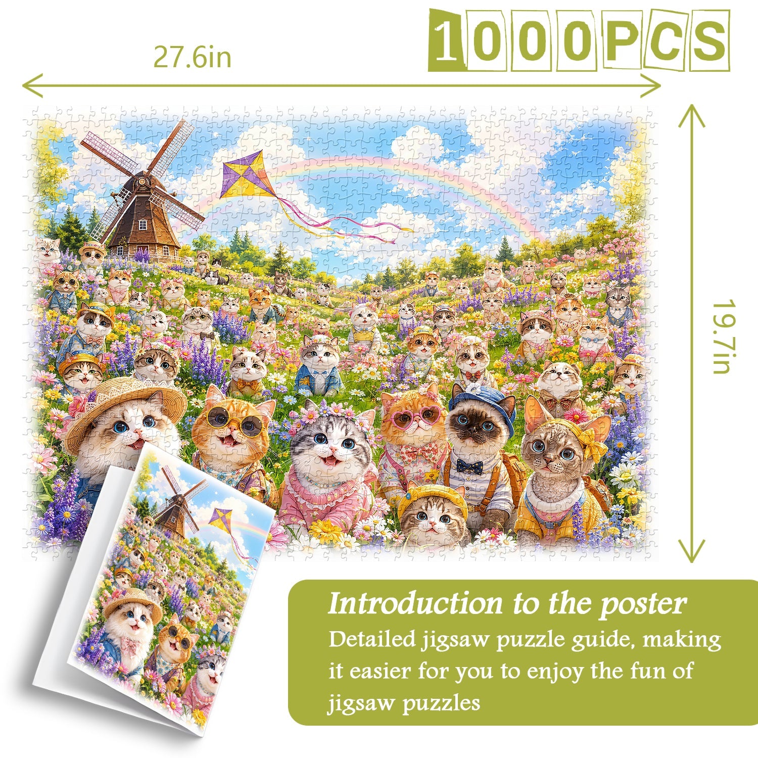 Meadow Mew Jigsaw Puzzle 1000 Piece