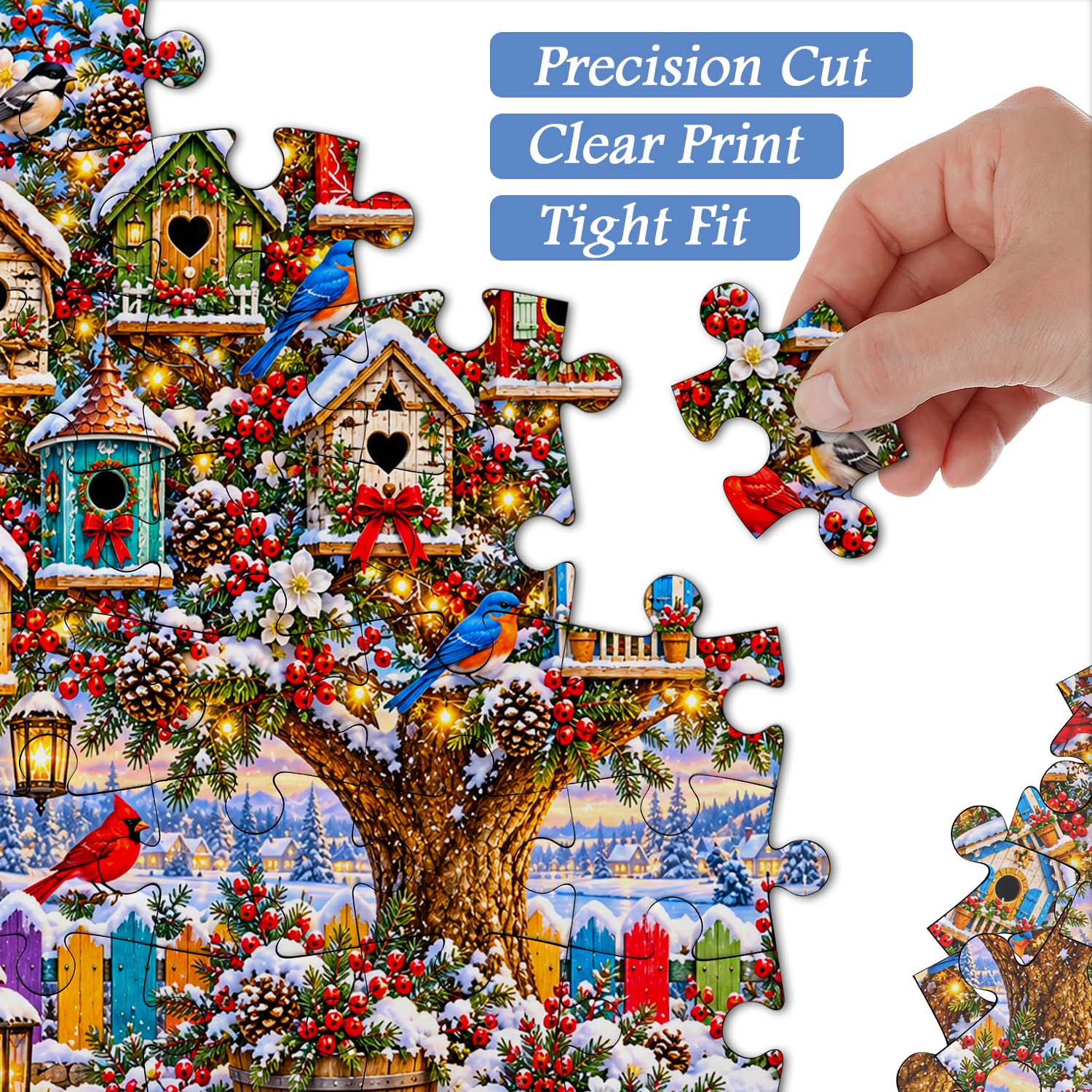 Winter Wings Wonderland Jigsaw Puzzle 1000 Piece