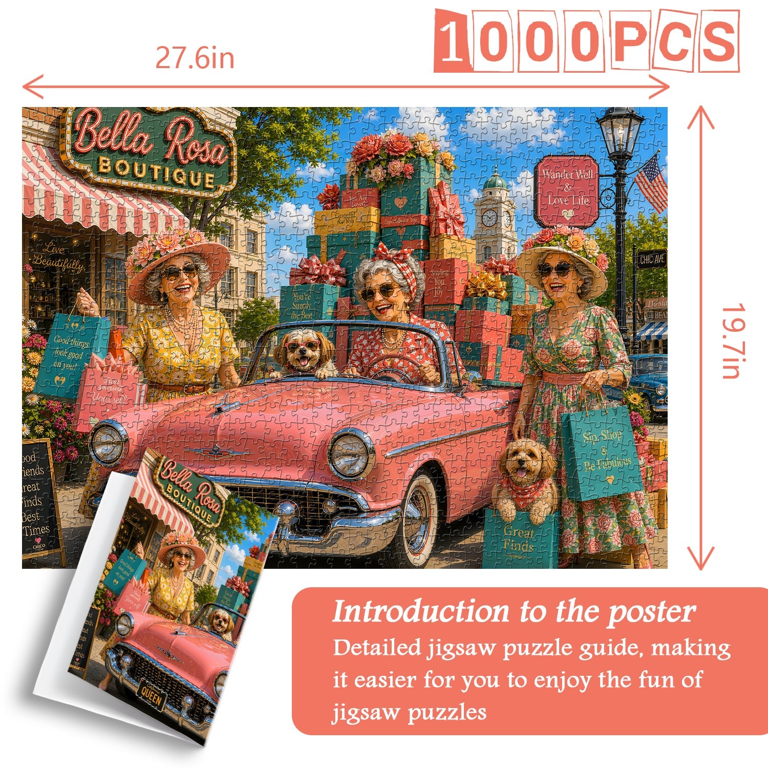Happy Shopping Jigsaw Puzzle 1000 Piece