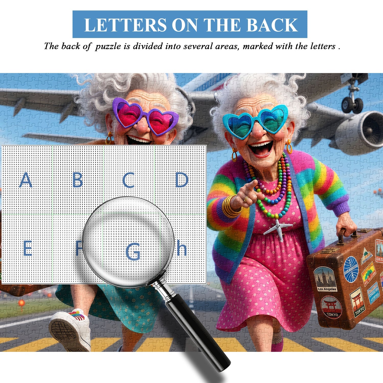 Wanderlust Grannies Jigsaw Puzzle 1000 Pieces