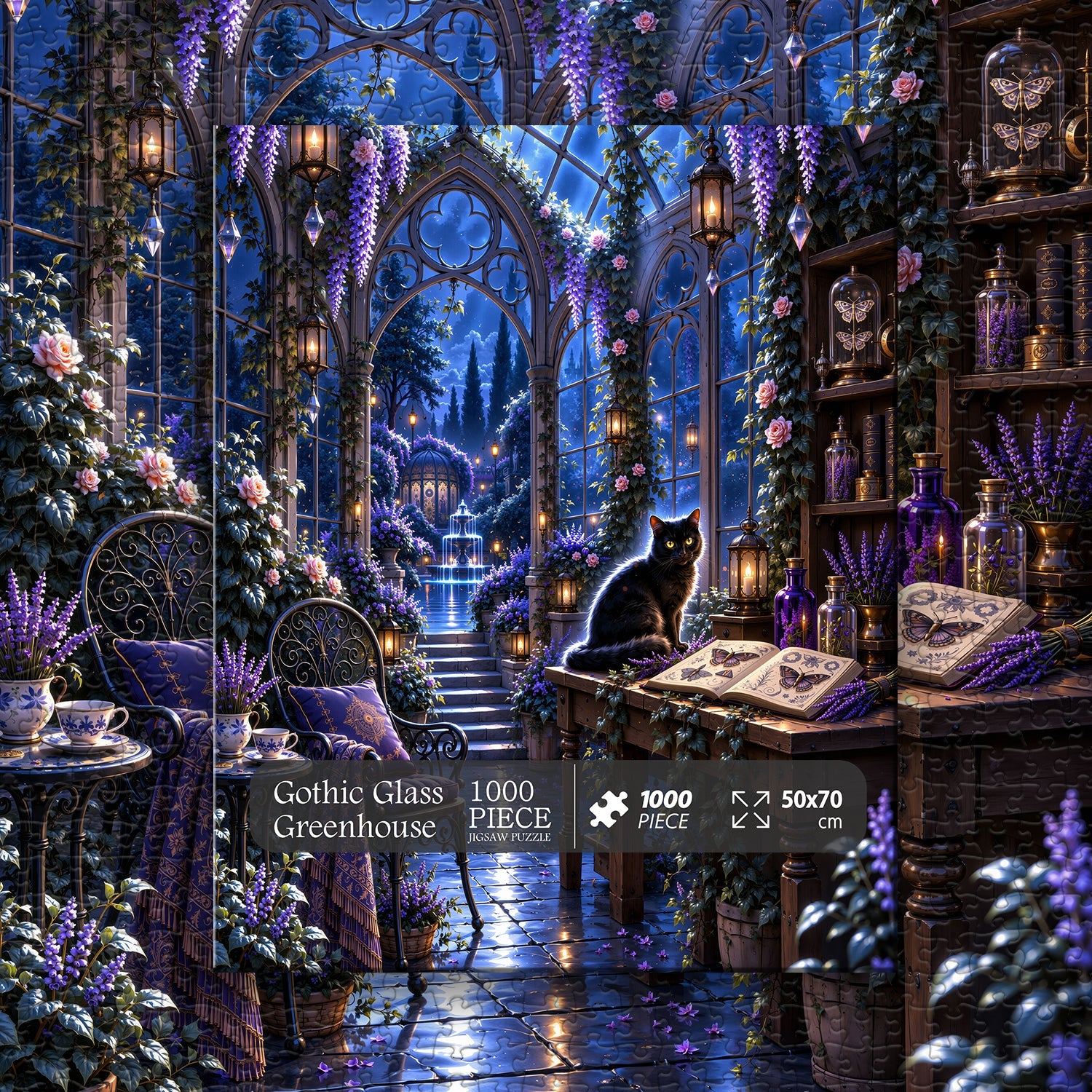 Gothic Glass Greenhouse Jigsaw Puzzle 1000 Pieces