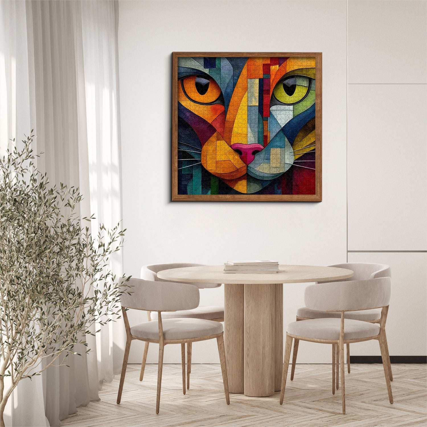 Geometric Kitty Jigsaw Puzzle 1000 Pieces