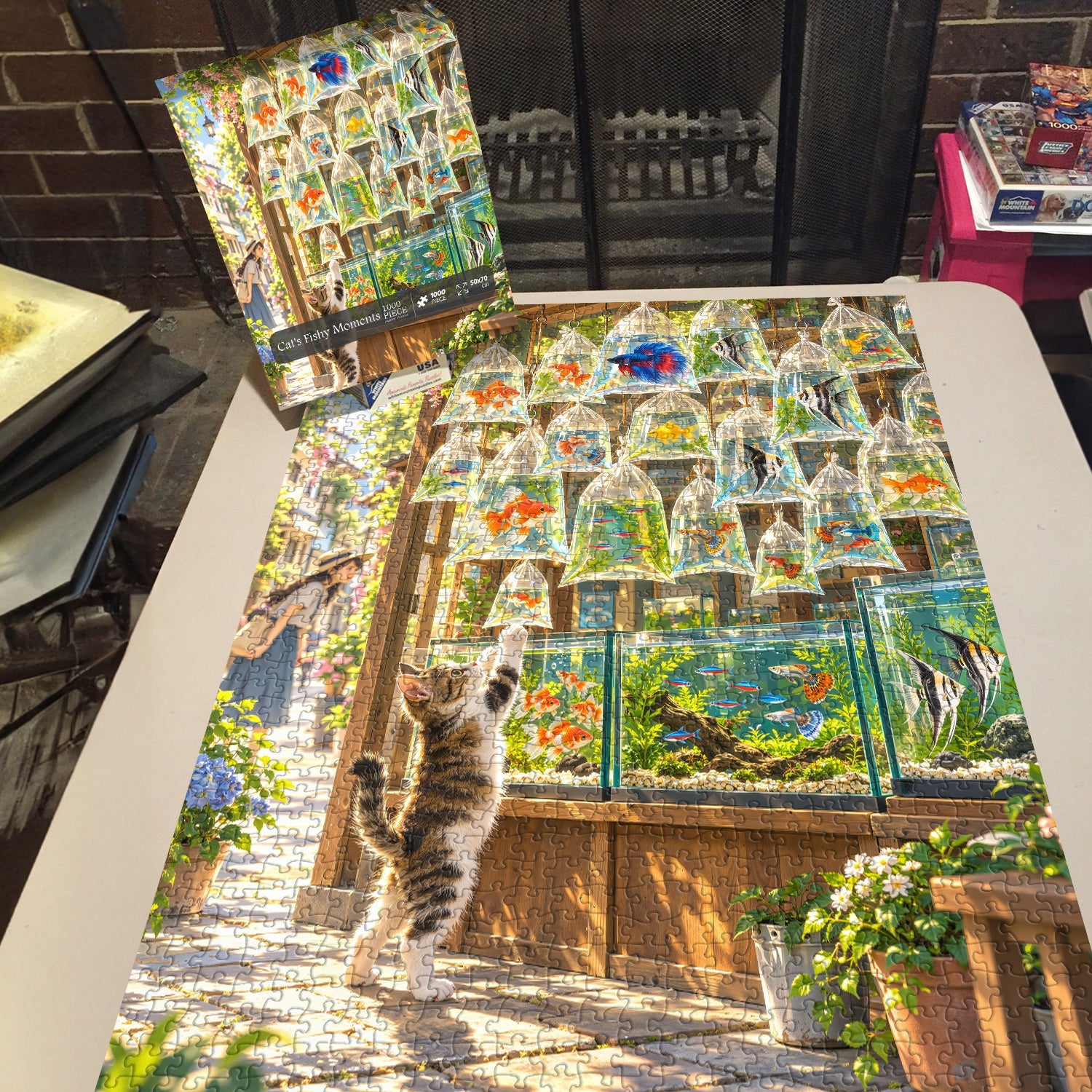 Cat's Fishy Moments Jigsaw Puzzle 1000 Pieces