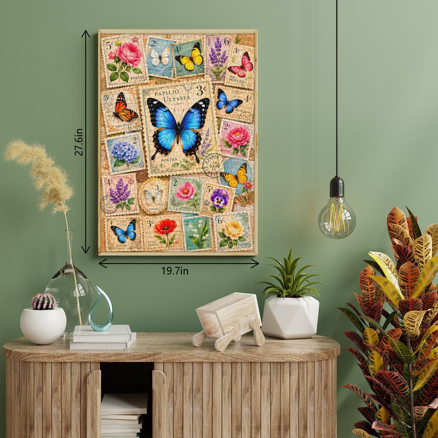 Butterfly Postage Jigsaw Puzzle 1000 Piece