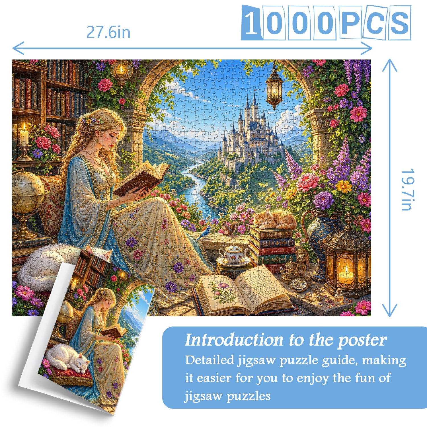 Castle Bloom Dreams Jigsaw Puzzle 1000 Pieces