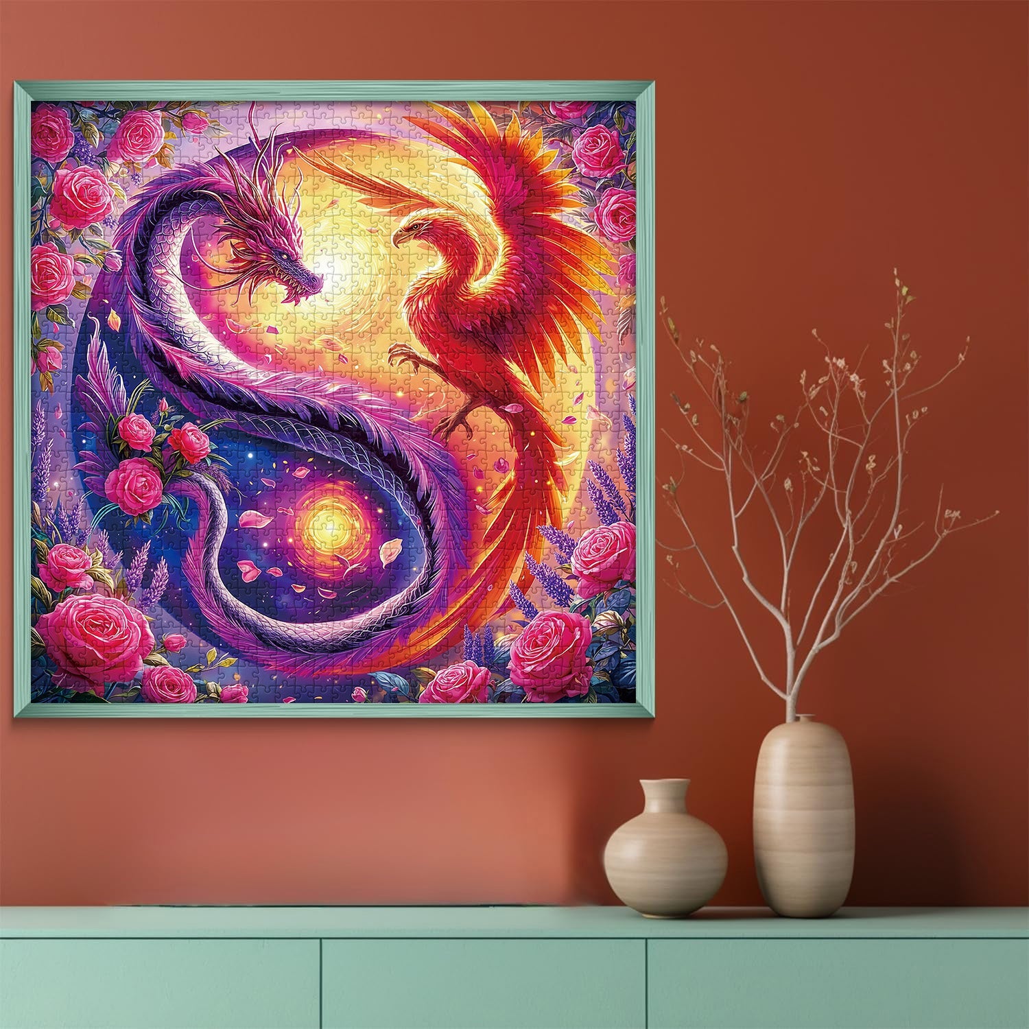 Dragon & Phoenix Jigsaw Puzzle 1000 Pieces