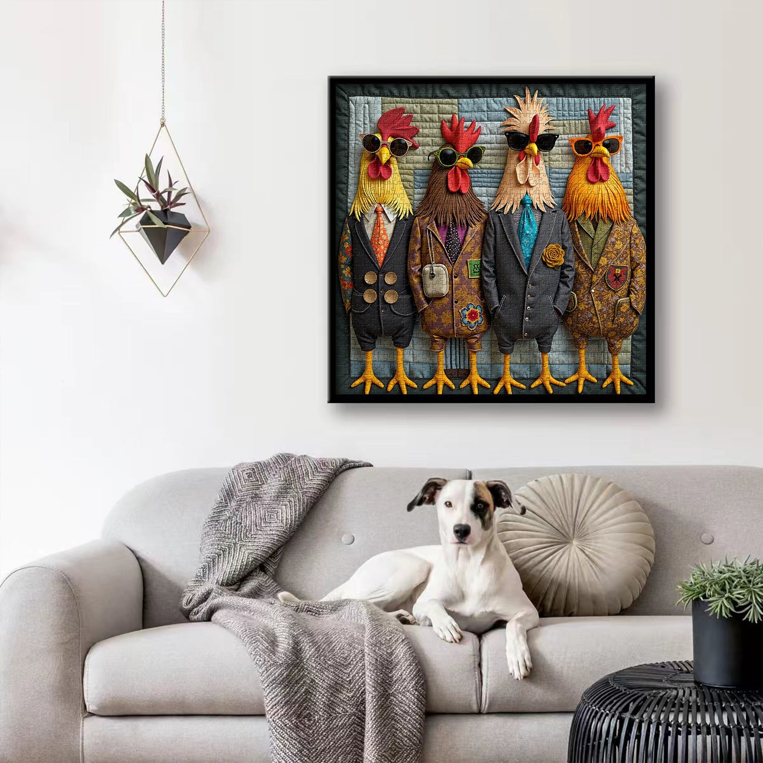 Runway Roosters Jigsaw Puzzle 1000 Pieces