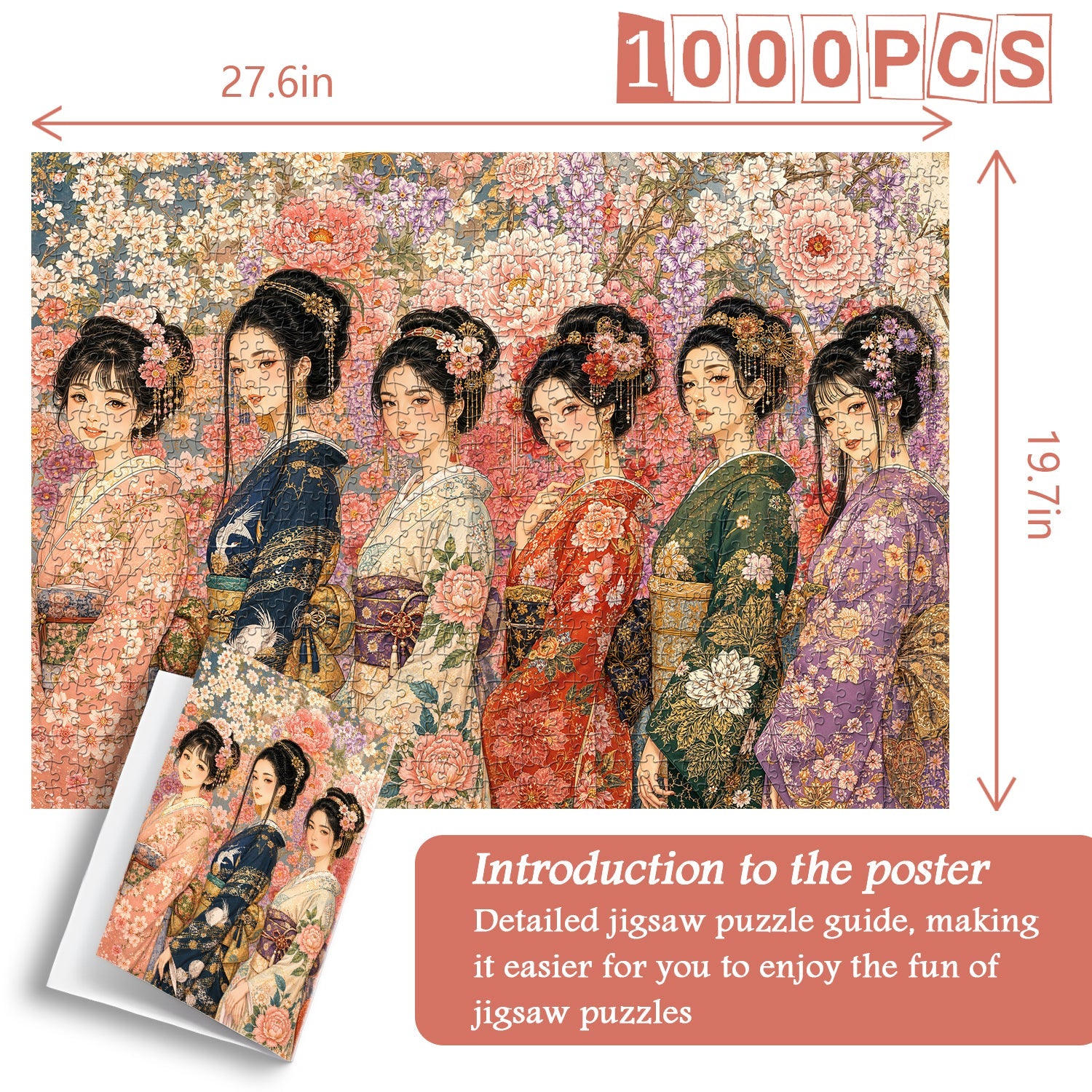 Kimono Maidens Jigsaw Puzzle 1000 Piece
