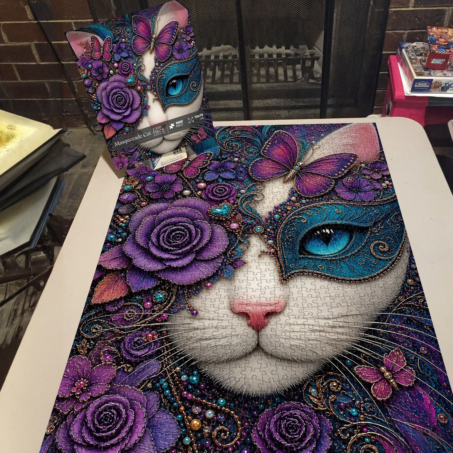 Masquerade Cat  Jigsaw Puzzle 1000 Pieces