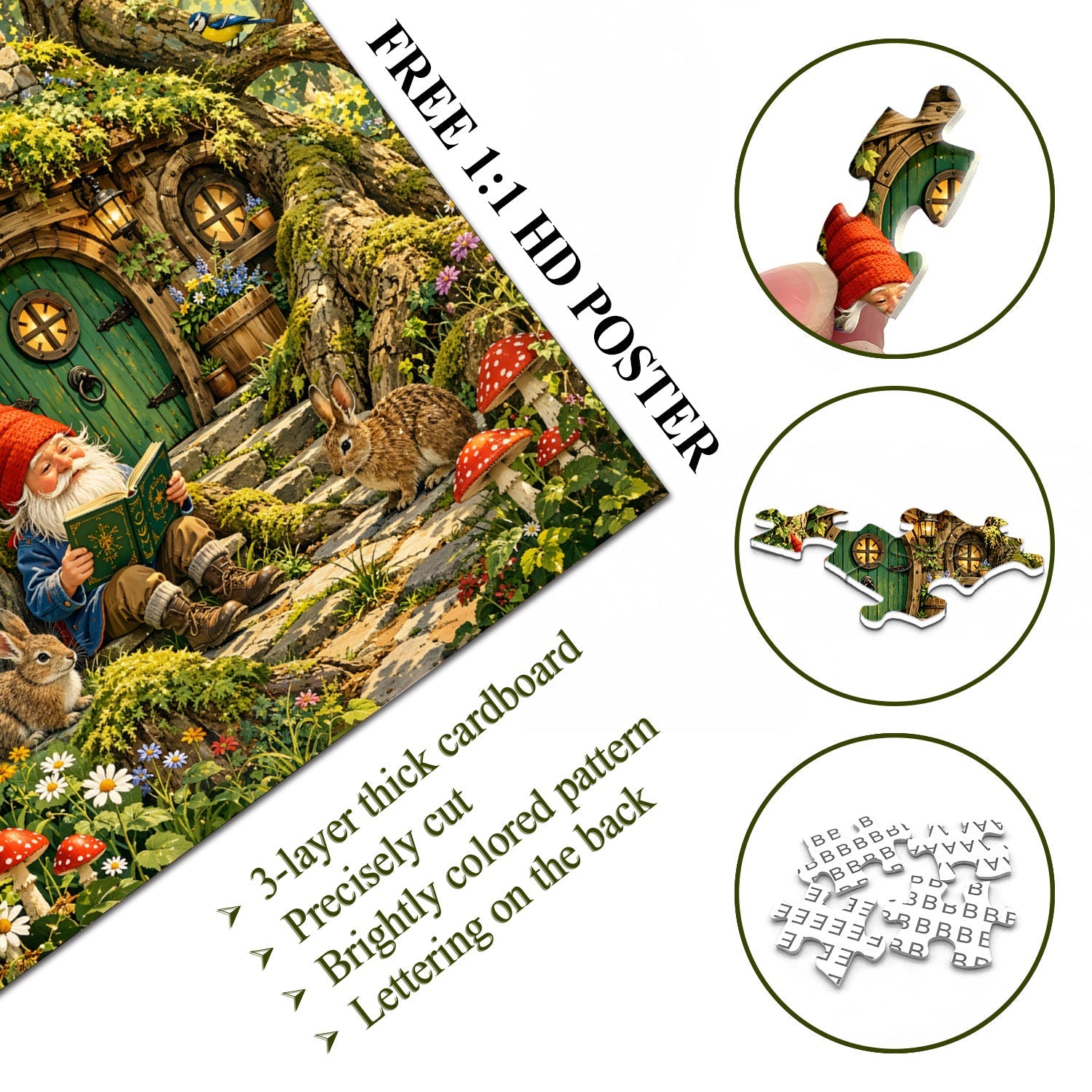 Forest Companions Jigsaw Puzzle 1000 Piece