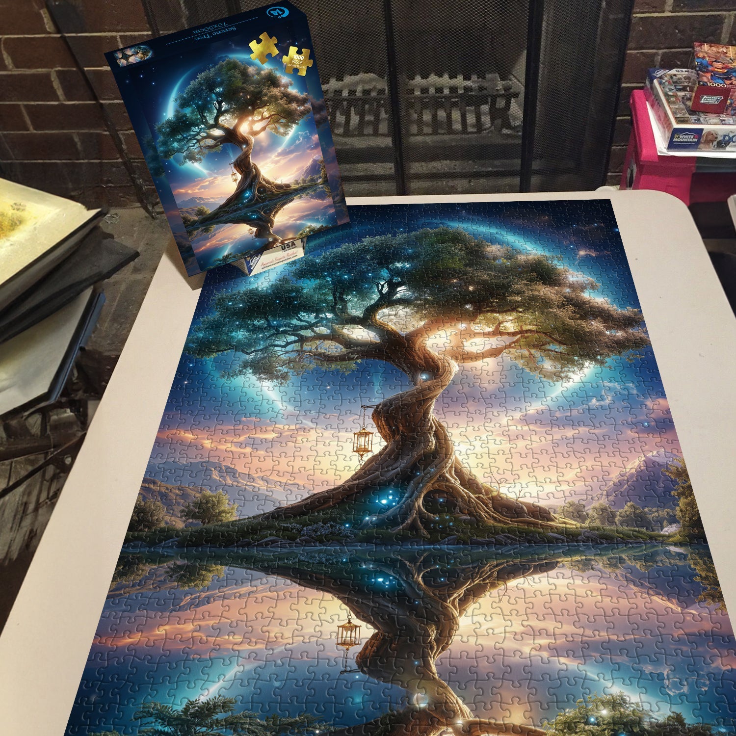 Puzzle en bois "Arbre serein" 1000 pièces