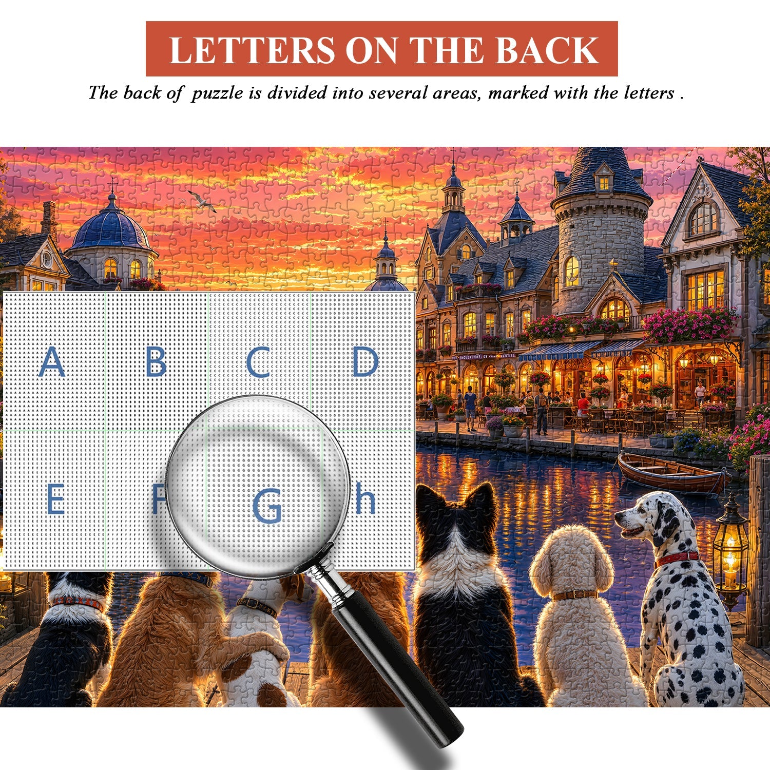 Sunset Dog Pier Jigsaw Puzzle 1000 Piece