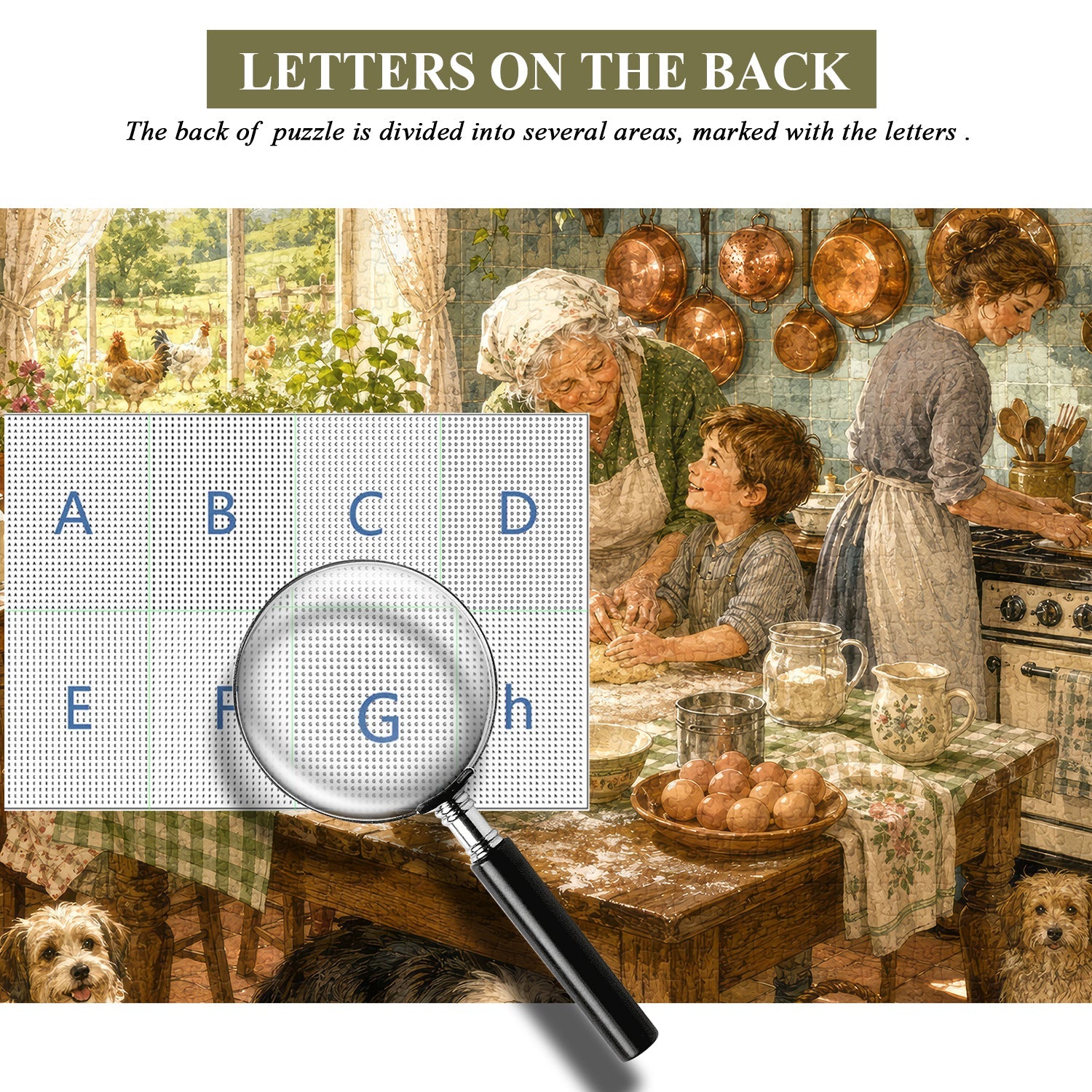 Grandma's Baking Lesson Jigsaw Puzzle 1000 Piece