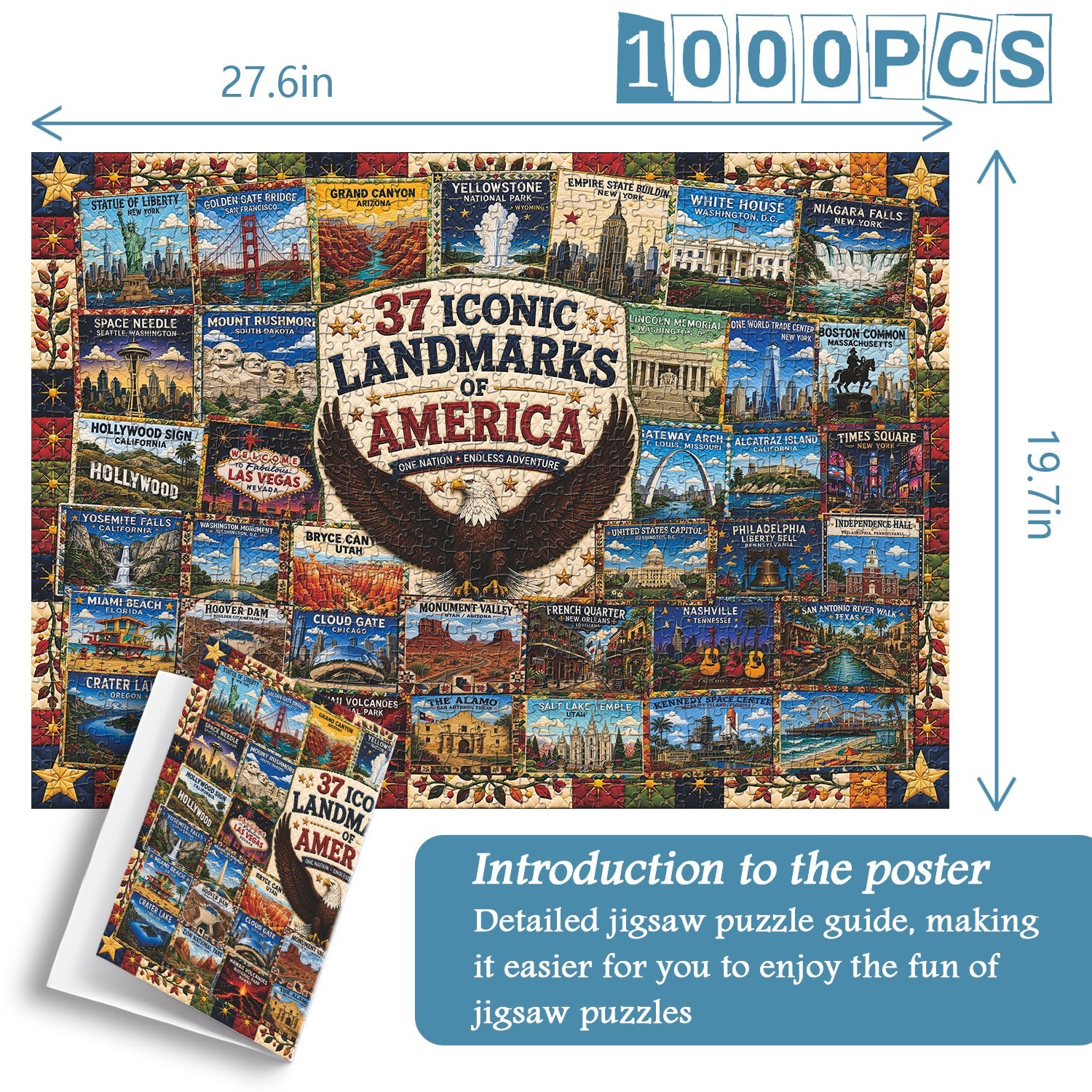 Iconic Sights Jigsaw Puzzle 1000 Piece
