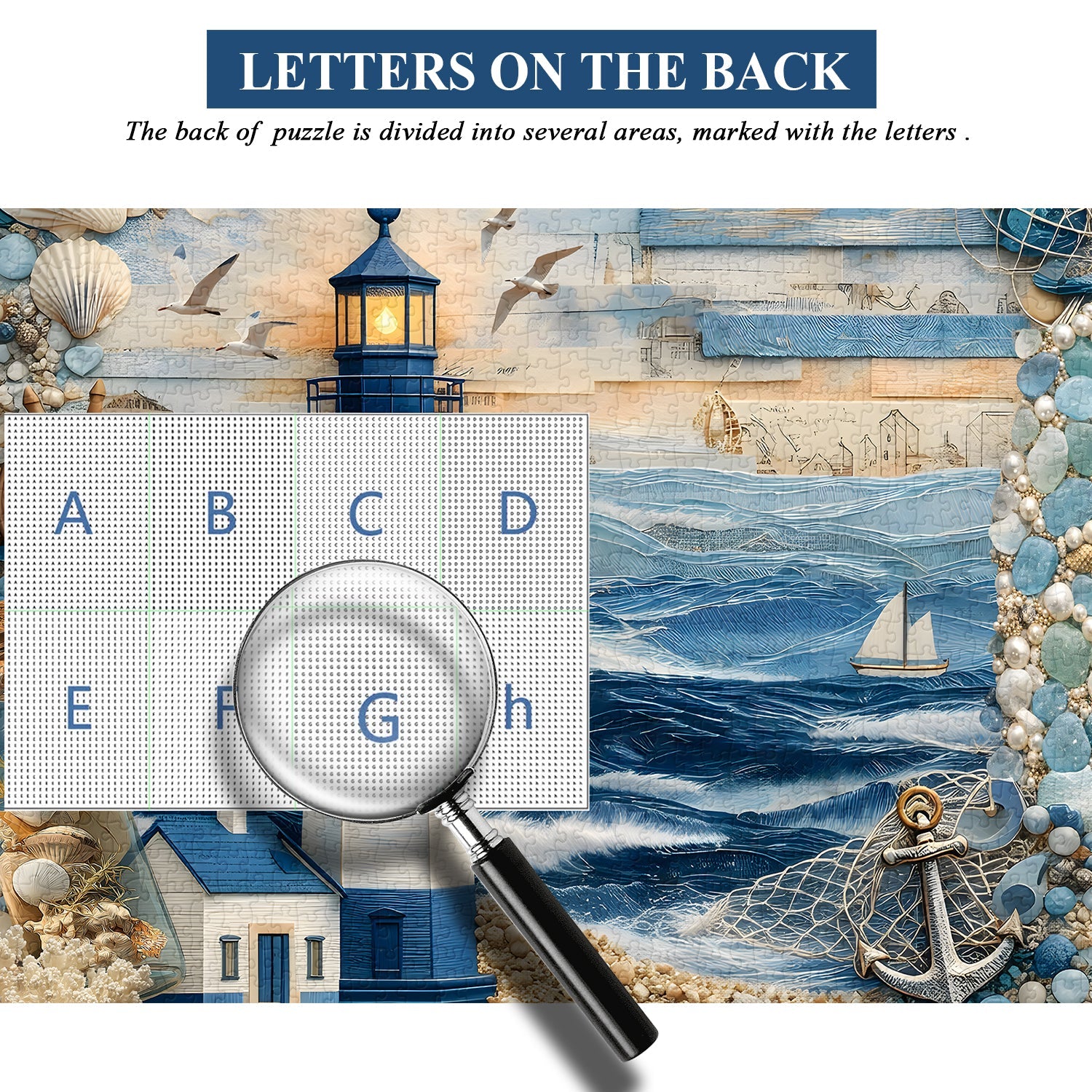 Puzzle de 1000 pièces phare et mer