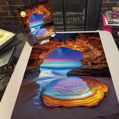 Puzzle 1000 Pièces Grotte Lumineuse