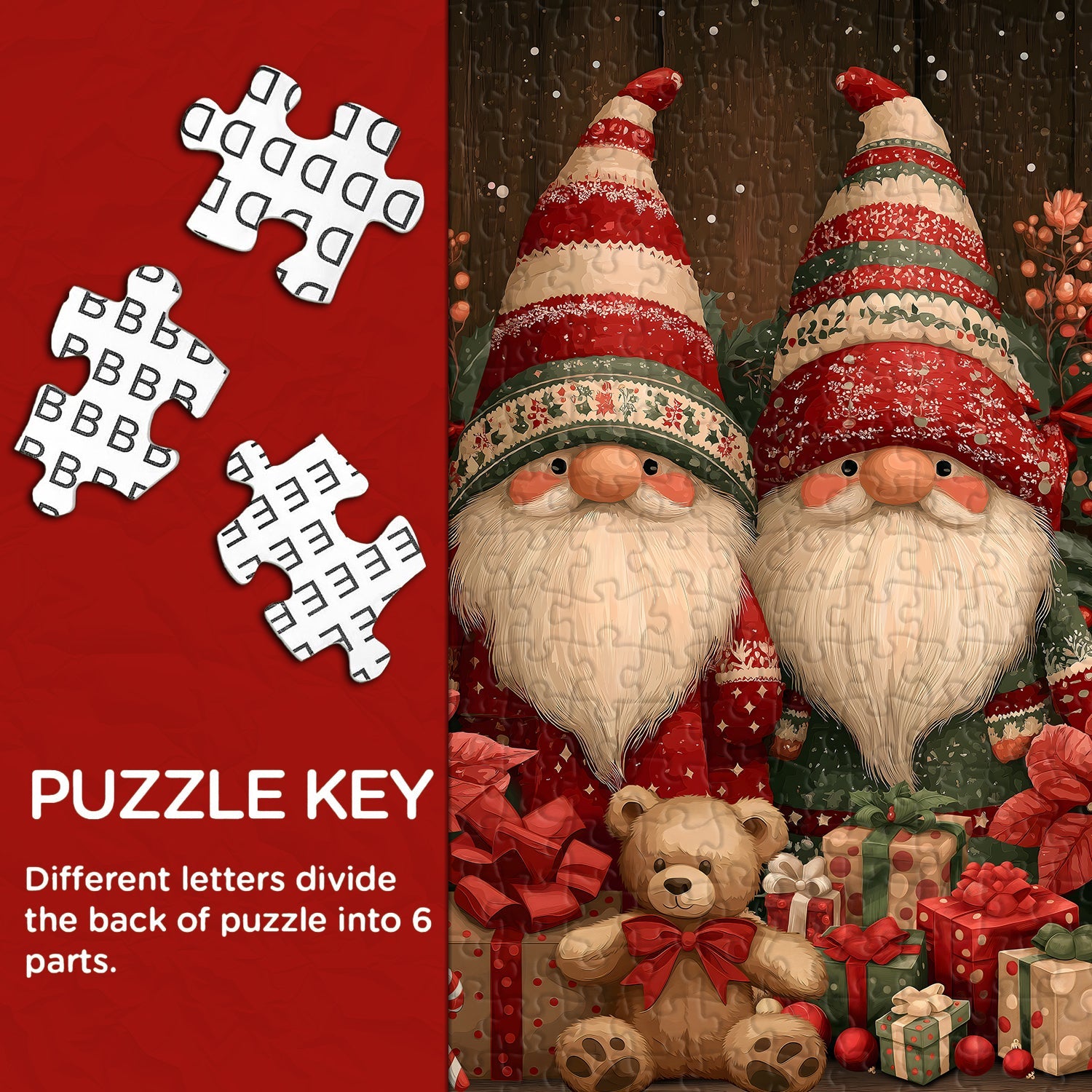 Christmas Gnomes Jigsaw Puzzles 1000 Pieces