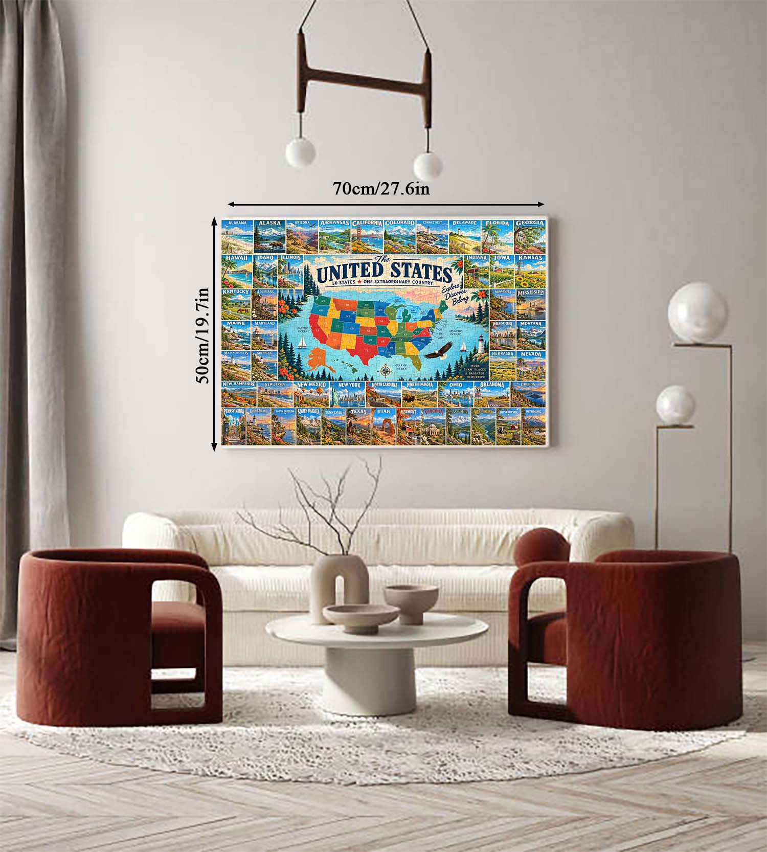 American Travel Collection Jigsaw Puzzle 1000 Piece
