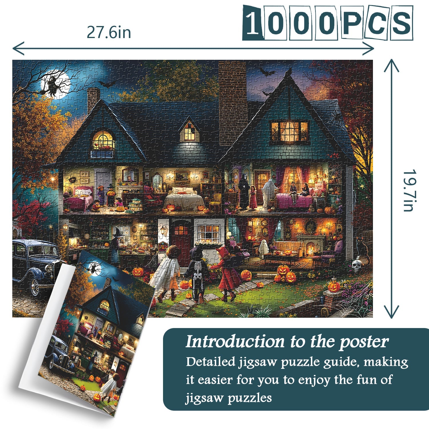 Puzzle de 1000 pièces Maison d’Halloween