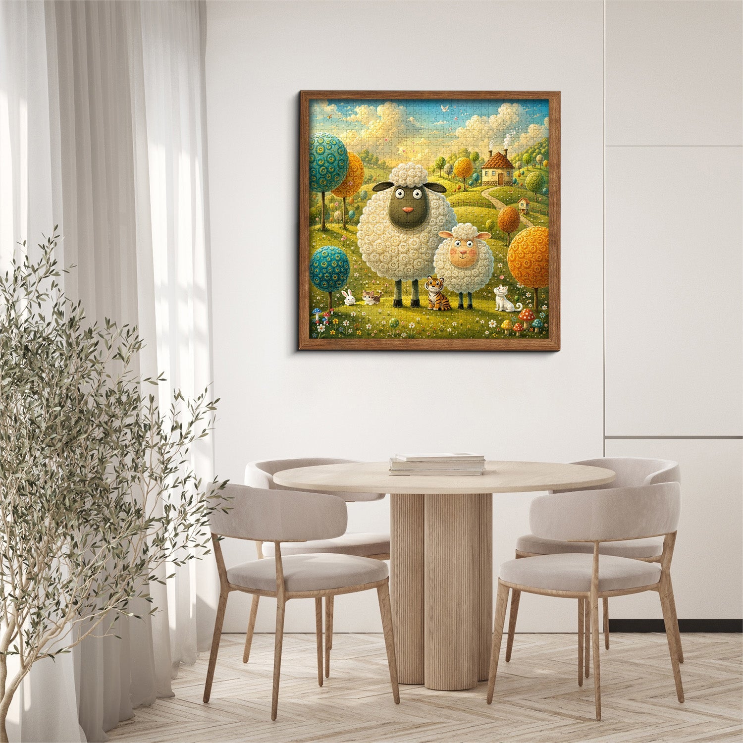 Sheep Haven Jigsaw Puzzle 1000 Pieces