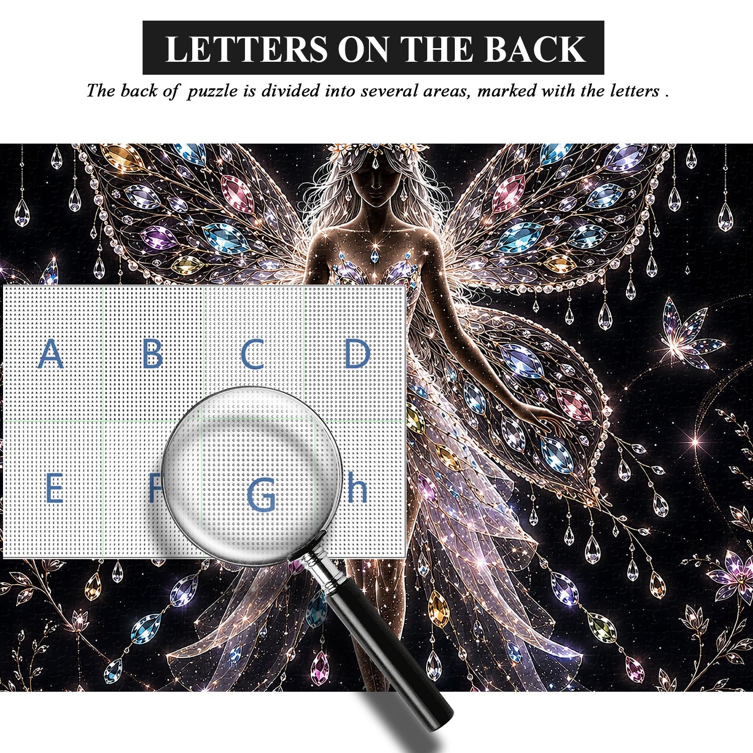 Gemstone Fairy Silhouette Jigsaw Puzzle 1000 Pieces