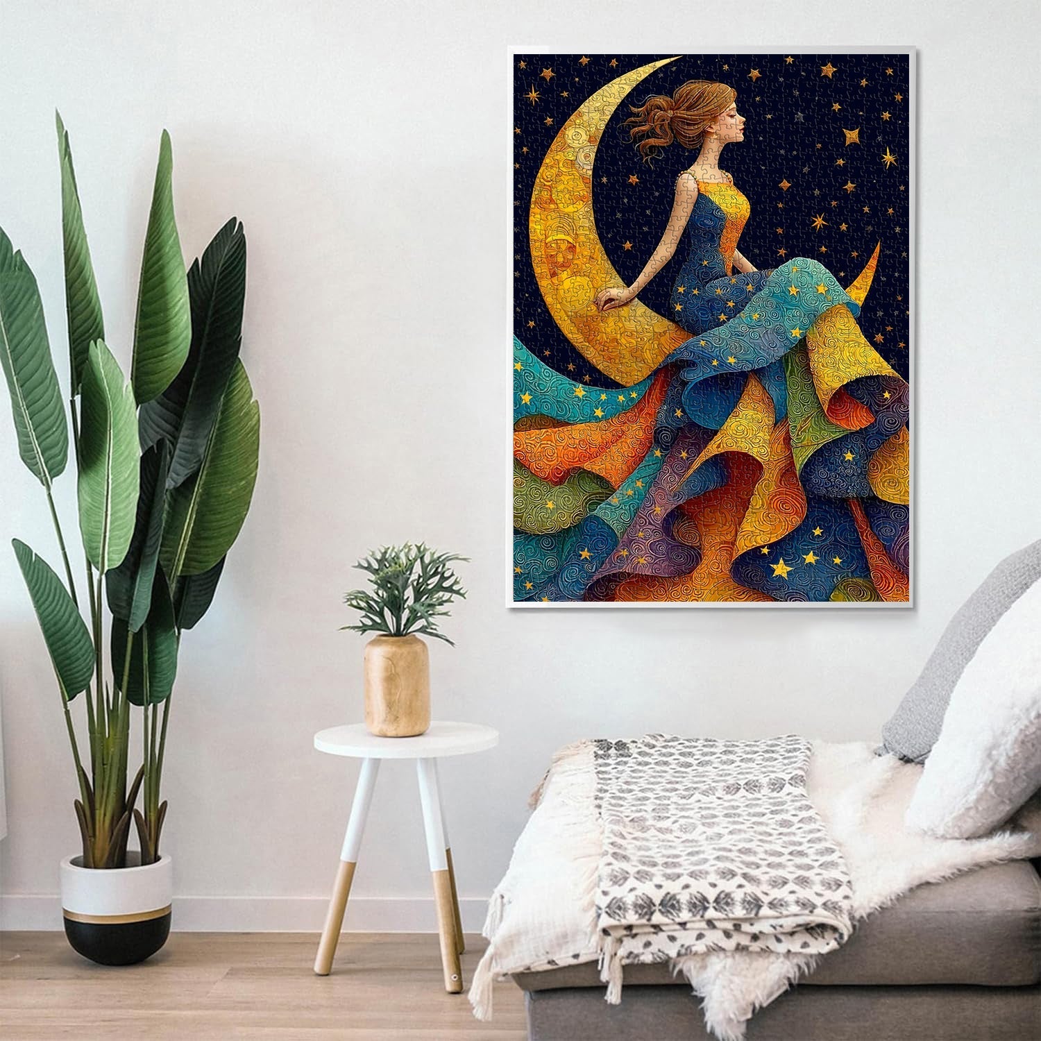 Woman of Star & Moon Jigsaw Puzzle 1000 Pieces