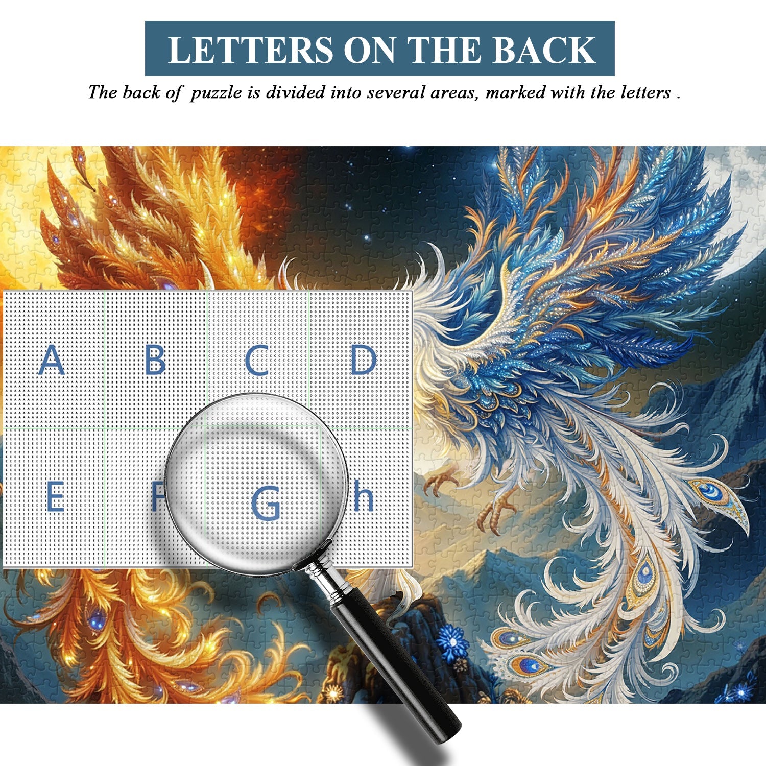 Sun Moon Phoenixes Jigsaw Puzzle 1000 Pieces