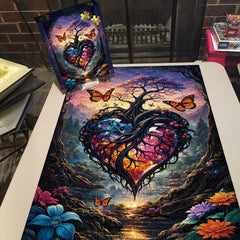 Puzzle en forme d'arbre cœur, 1000 pièces