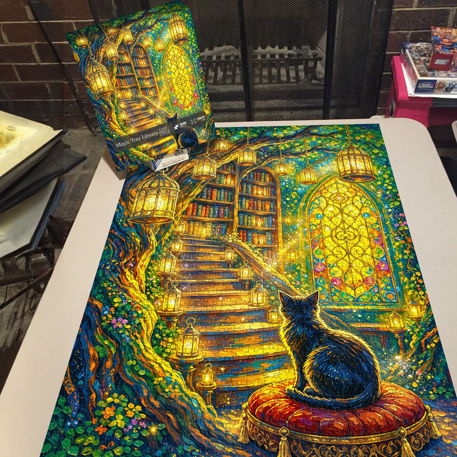 Magic Tree Library Jigsaw Puzzle 1000 Piece