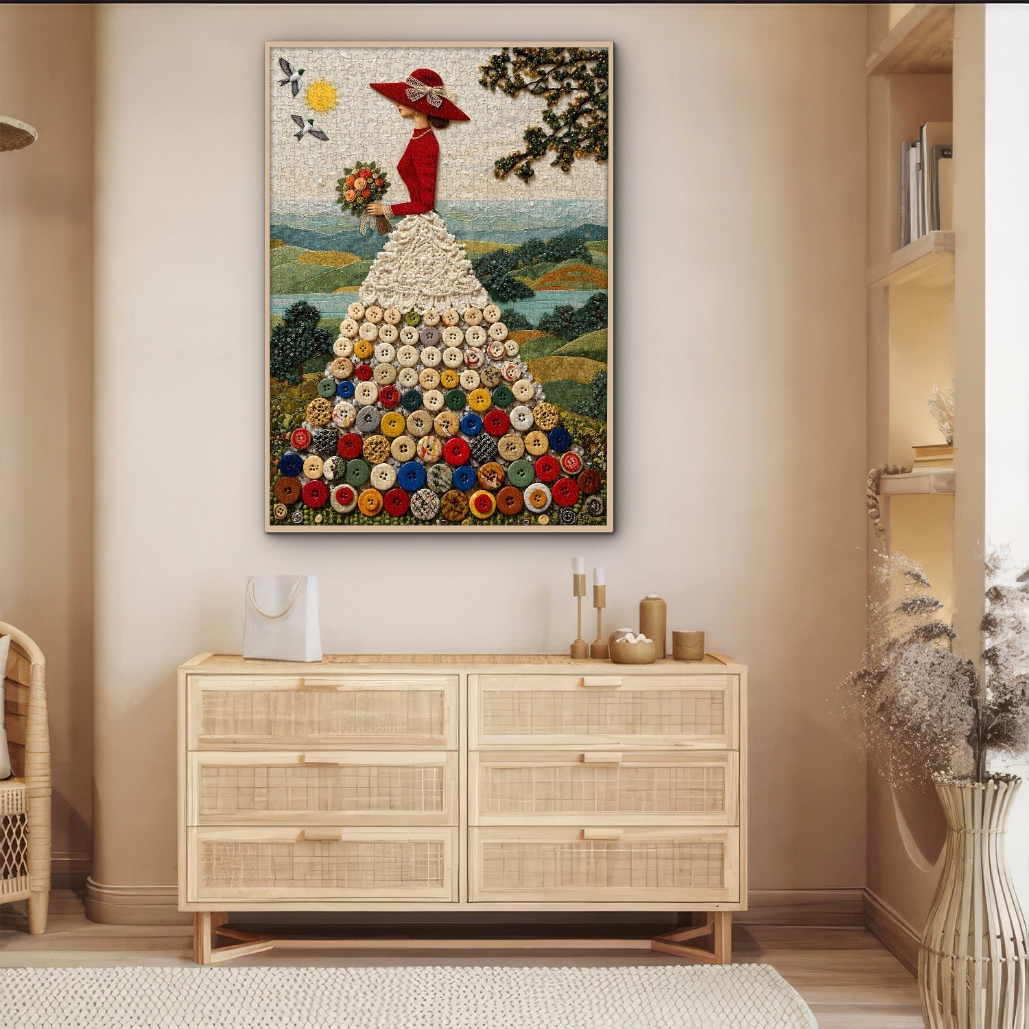 Button Skirt Jigsaw Puzzle 1000 Pieces