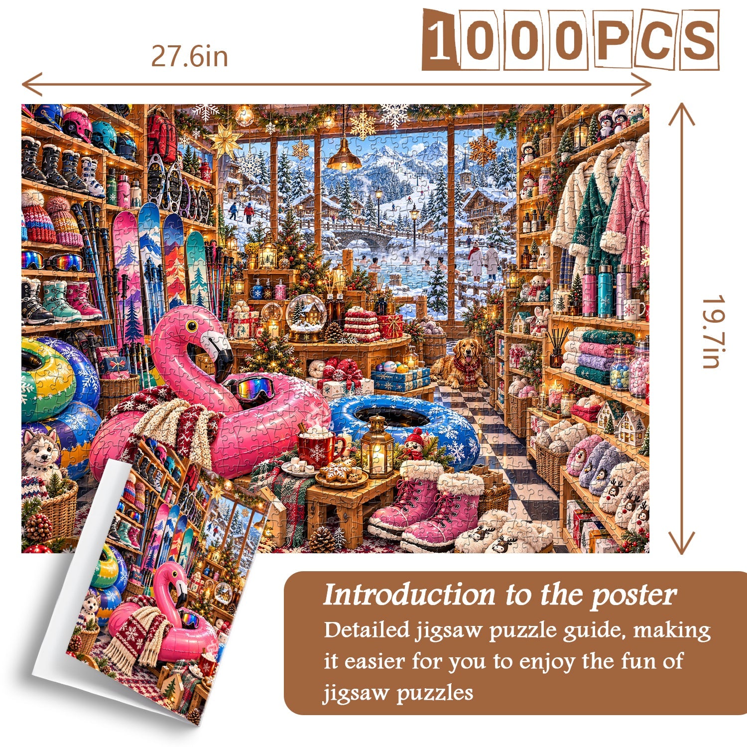 Winter Ski Shop Jigsaw Puzzle 1000 Piece
