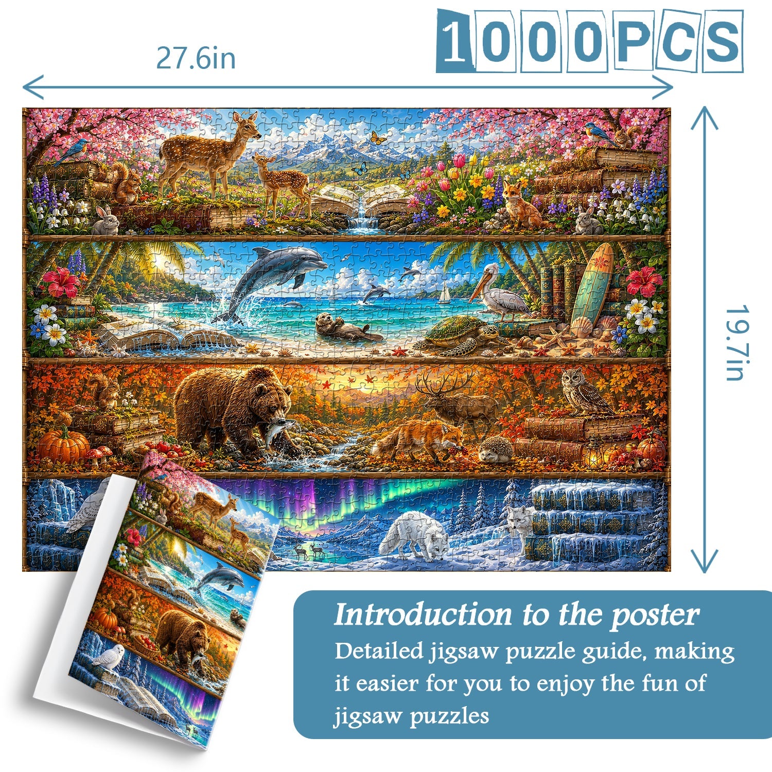 Seasons on the Shelf Jigsaw Puzzle 1000 Pieces