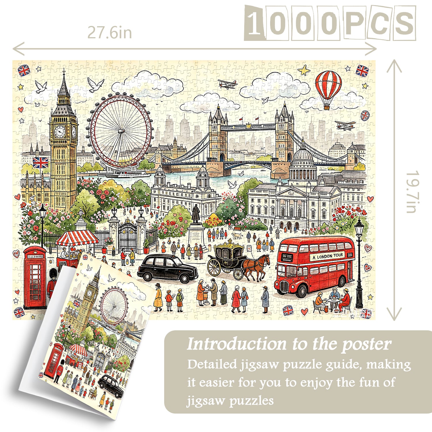 Puzzle panorama urbain 1000 pièces