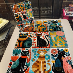 Cat Art Jigsaw Puzzle 1000 Pieces