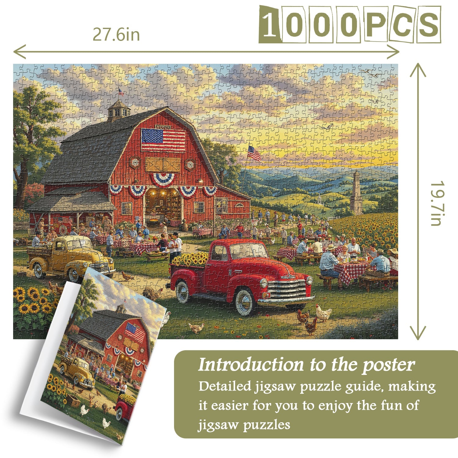 Farmside Freedom Jigsaw Puzzle 1000 Piece
