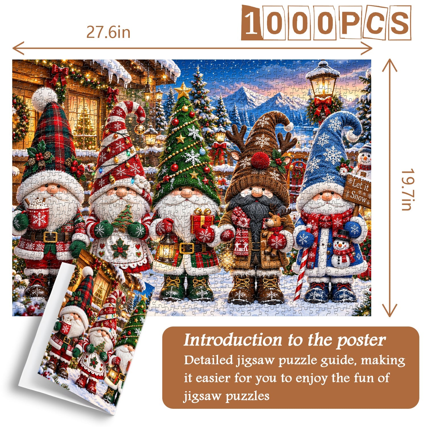Festive Gnome Crew Jigsaw Puzzle 1000 Piece