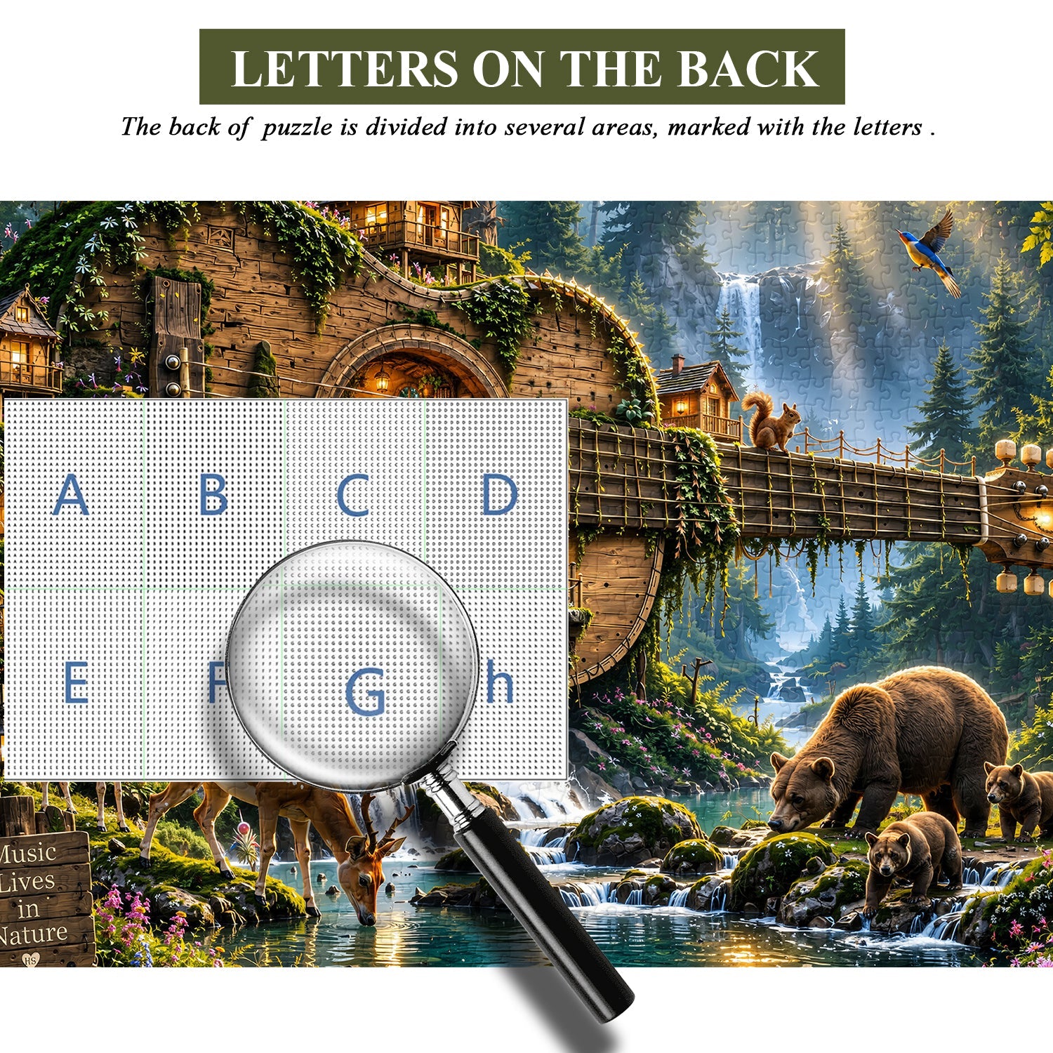 Forest Guitar Secret Realm Puzzle 1000 Pieces