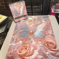 Peach Jewel Butterfly Jigsaw Puzzle 1000 Pieces