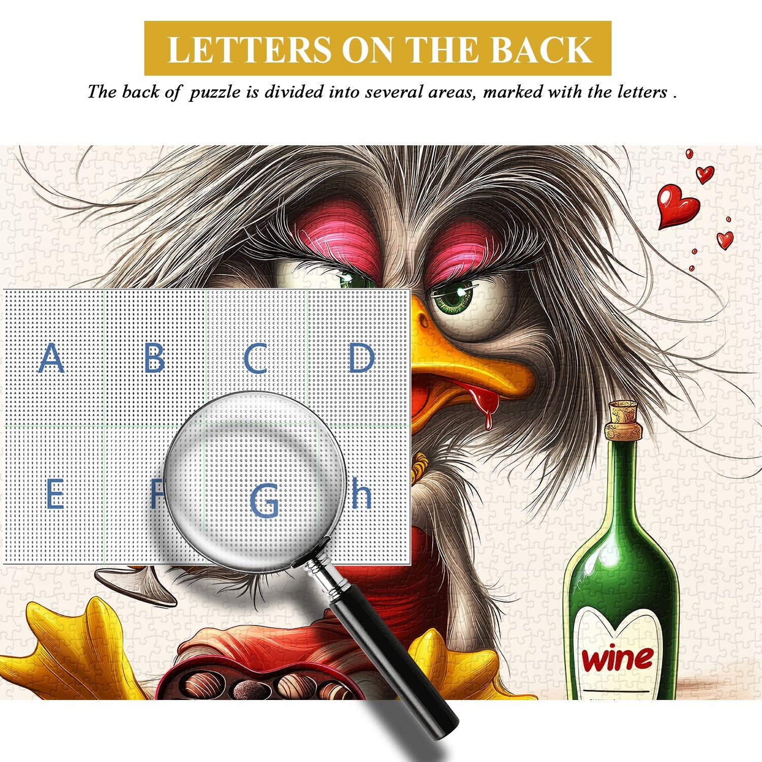 Lovestruck Duck Jigsaw Puzzle 1000 Pieces