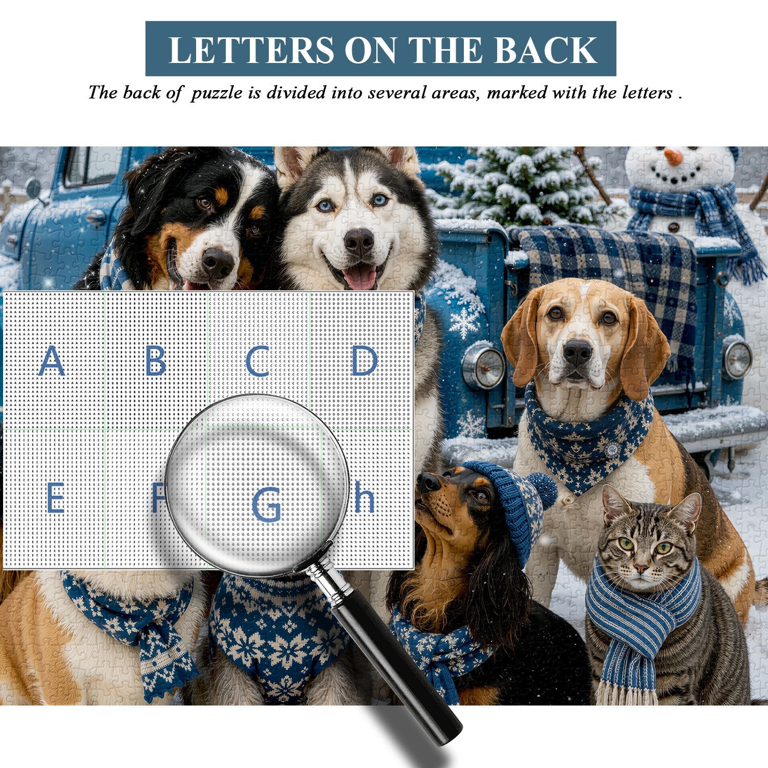 Winter Scarf Family Photo Jigsaw Puzzle 1000 Pieces