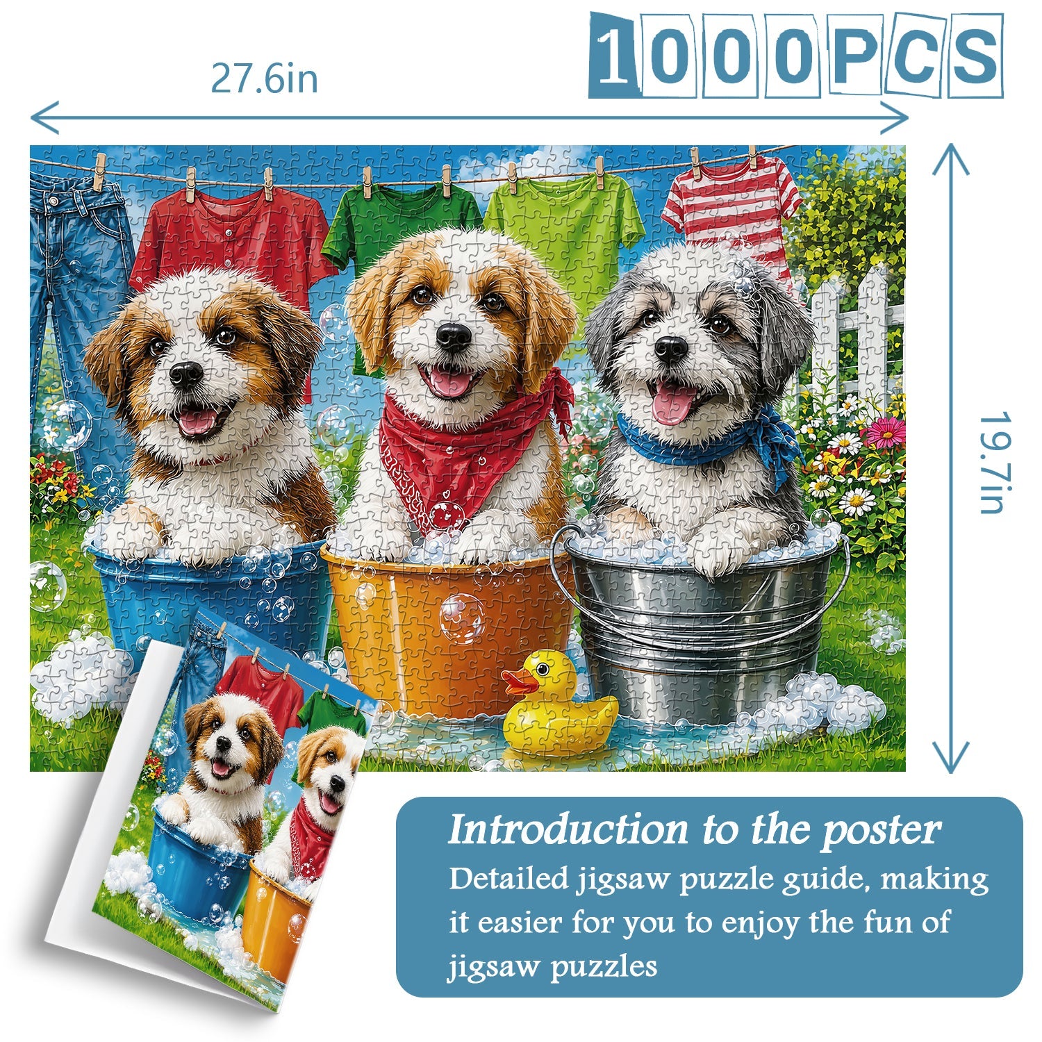 Bubble Puppies Jigsaw Puzzle 1000 Piece