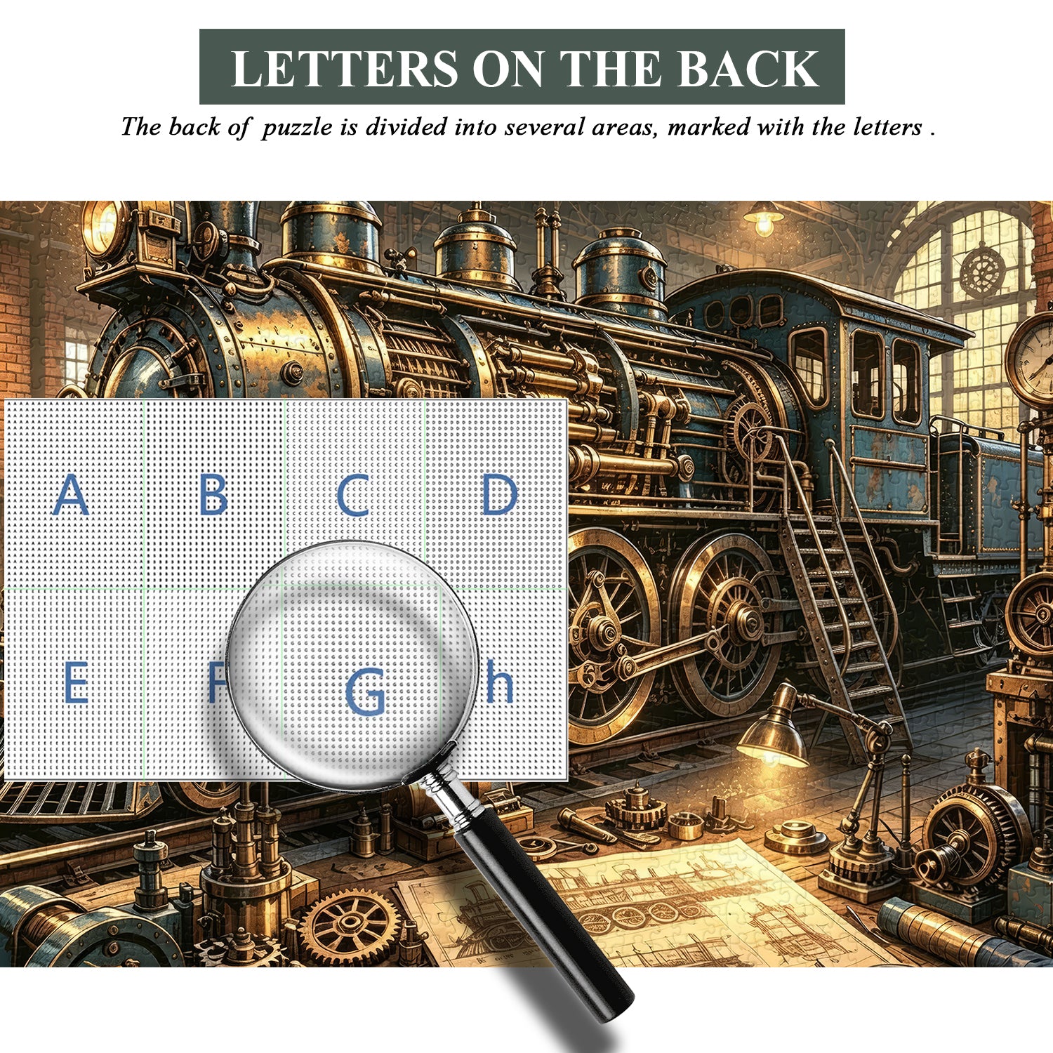 Clockwork Rail Workshop Jigsaw Puzzle 1000 Pieces