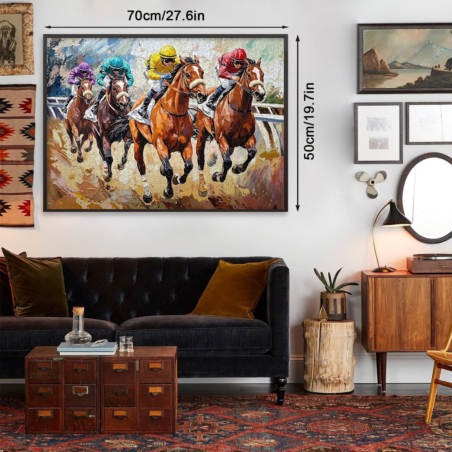 Race Horses Art Jigsaw Puzzle 1000 Piece