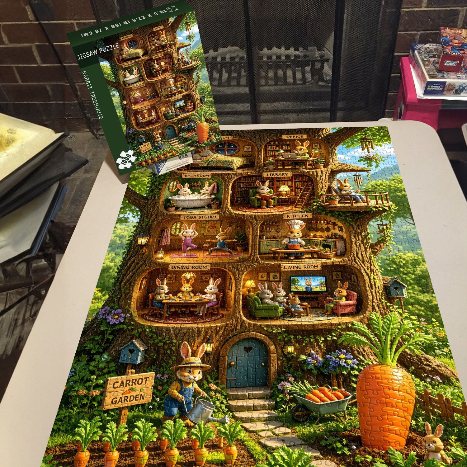 Rabbit Treehouse Jigsaw Puzzle 1000 Piece