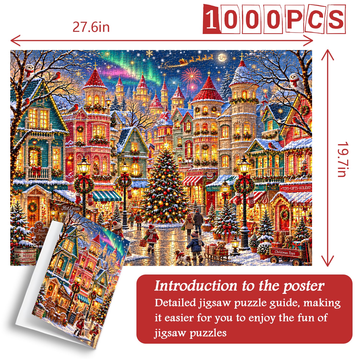 Aurora Holiday Village Jigsaw Puzzle 1000 Pieces