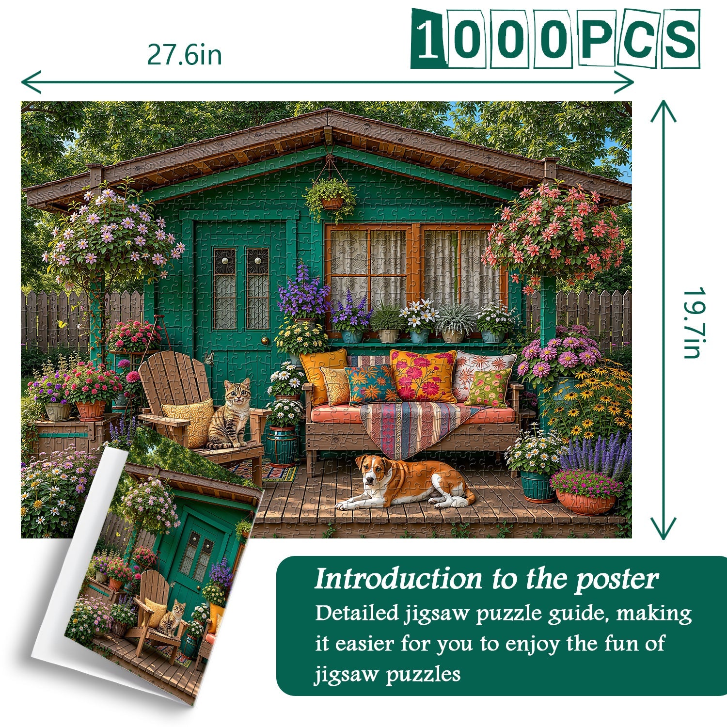 Sunlit Porch Retreat Jigsaw Puzzle 1000 Pieces
