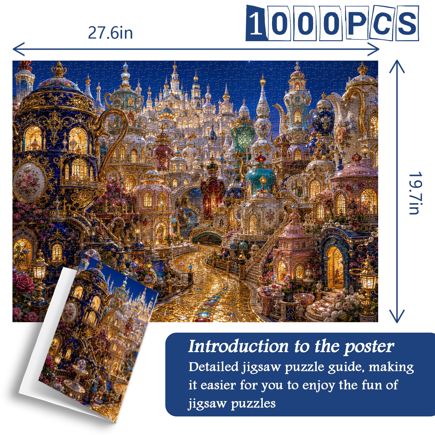 Porcelain Fantasy City Jigsaw Puzzle 1000 Piece