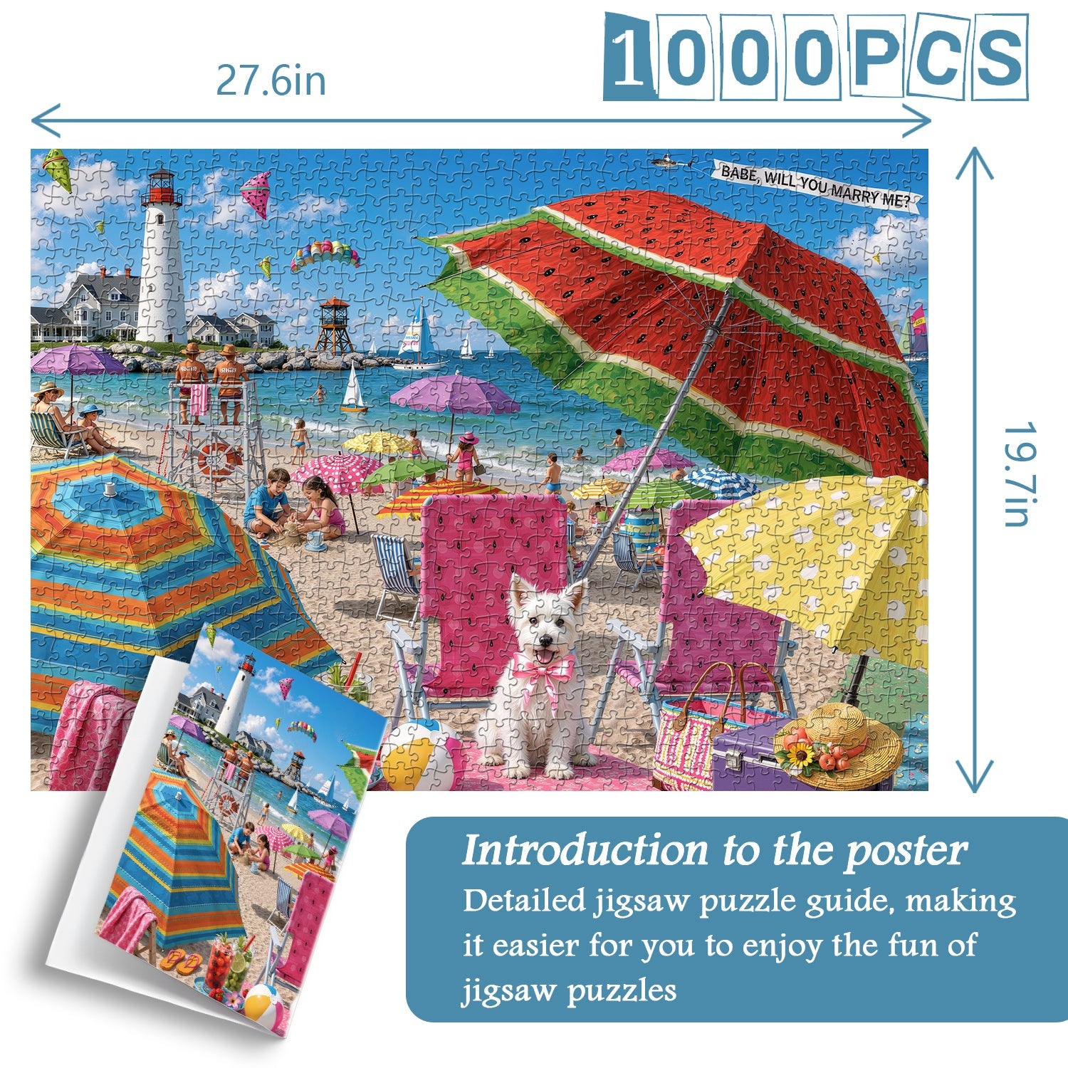 Summer Beach Rush Jigsaw Puzzle 1000 Pieces